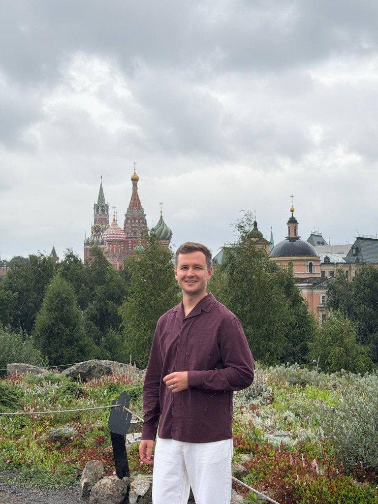 Евгений Скворцов у Василия Блаженного