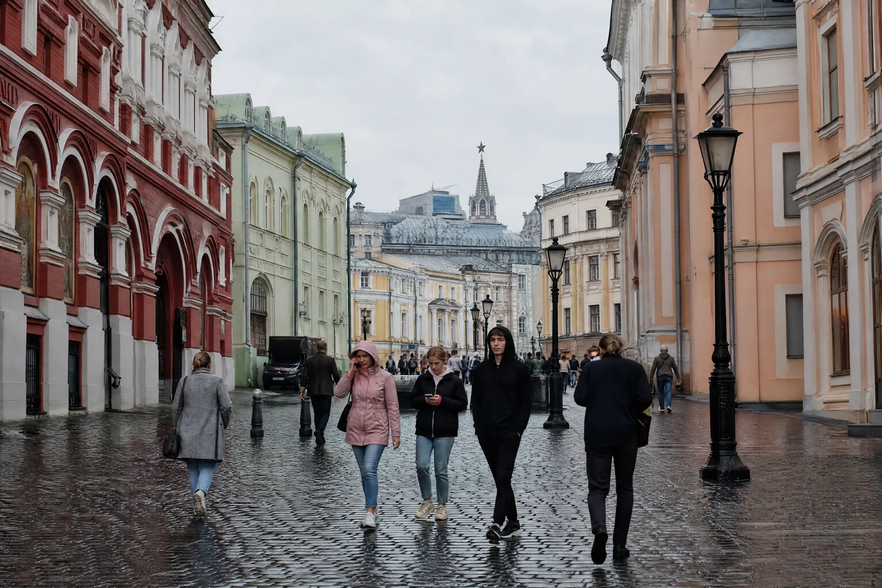 Иллюстрация автора: поворот с площади в Китай-город