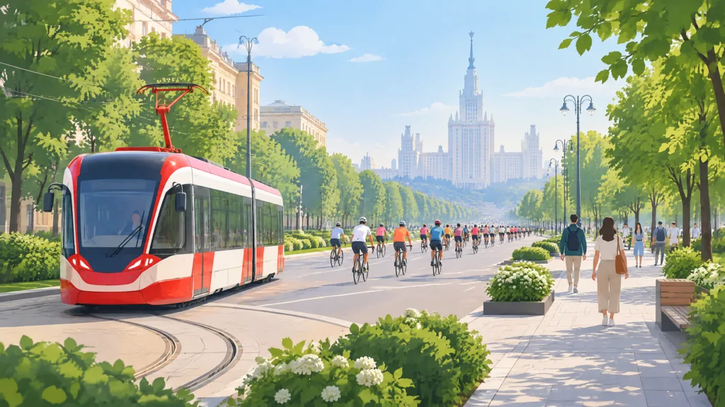 Трамваи Т1 и Т2 в центре Москвы: изменения маршрутов 12 сентября 2026 года